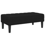 vidaXL Banc Noir 113x57x39 cm en velours