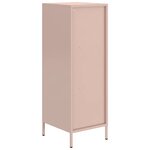 vidaXL Buffet haut rose 35x39x103 5 cm acier