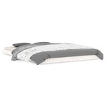 vidaXL Cadre de lit sans matelas blanc 140x200 cm bois de pin massif