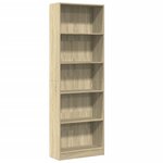 vidaXL Bibliothèque chêne sonoma 60x24x176 cm bois d'ingénierie