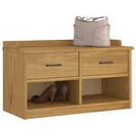 vidaXL Banc de couloir SANDNES 87x40x50 cm bois de pin massif