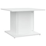 vidaXL Table basse blanc 55 5x55 5x40 cm bois d'ingénierie