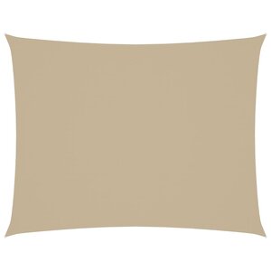 vidaXL Voile de parasol tissu oxford rectangulaire 2x3 5 m beige