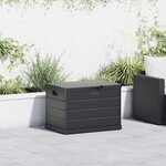 vidaXL Boîte de Rangement de Jardin Anthracite 77.5 x 54.5 x 53 cm