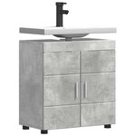 vidaXL Ensemble d'armoire de salle de bain TULUM Gris béton
