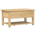 vidaXL Table basse avec tiroirs Corona 85x50x45 cm bois de pin massif