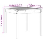 vidaXL Ensemble à manger de jardin 5Pièces blanc bois massif de pin