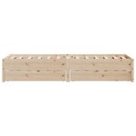 vidaXL Cadre de lit sans matelas 100x200 cm bois massif de pin