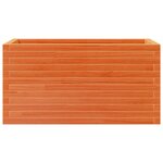 vidaXL Jardinière cire marron 90x40x45 5 cm bois de pin massif