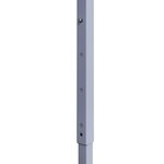 vidaXL Tente de réception pliable avec 4 parois 3x3 m Acier Blanc