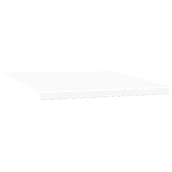 vidaXL Auvent Rétractable Blanc 450 ×300 cm tissu