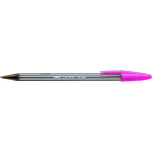 Stylo bille CRISTAL FUN 1 6 mm Pointe Large Encre Rose x 20 BIC