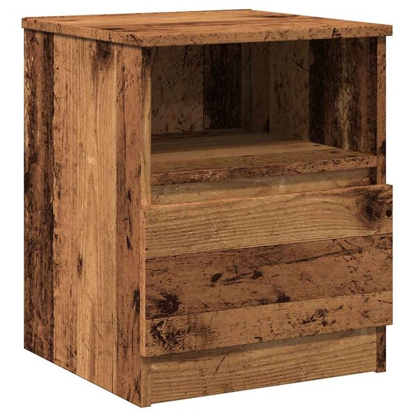 vidaXL Table de chevet vieux bois 40x40x50 cm bois d’ingénierie
