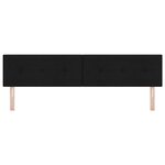 vidaXL Tête de Lit LED avec des lumières à LED Noir 200 cm tissu