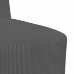 vidaXL Unité de Sofa Modulaire Sans Accoudoirs 3 Pièces Gris foncé
