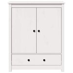 vidaXL Buffet Blanc 83x41 5x100 cm Bois massif de pin