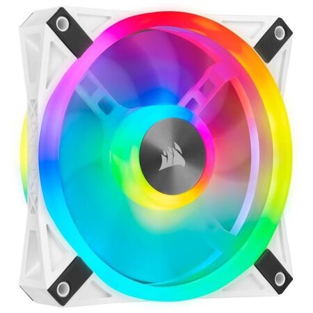 CORSAIR QL120 RGB Blanc, 120mm RGB LED Fan, Single Pack (CO-9050103-WW)