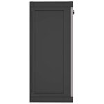 vidaXL Armoire de rangement d'extérieur gris et noir 65x37x85 cm PP