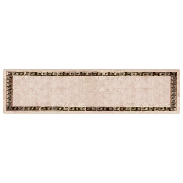 vidaXL Coureur de Tapis MARSA Noir 100 x 400 cm Polyester et PVC
