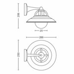 Philips mygarden applique murale led cormorant 1x42 w 1738130pn