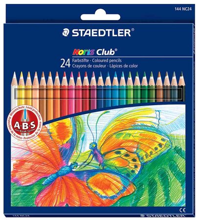 Etui Carton de 24 Crayons de couleur NORIS CLUB Assortis STAEDTLER