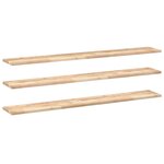 vidaXL Étagères flottantes 3 Pièces 120x20x2 cm acacia massif non traité