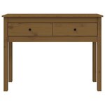 vidaXL Table console Marron miel 100x35x75 cm Bois massif de pin