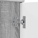 vidaXL Armoire sous évier de salle de bain Sonoma gris