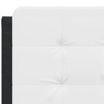 vidaXL Cadre de lit sans matelas noir et blanc 120x200 cm similicuir