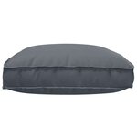 vidaXL Coussin pour assise de palette Anthracite 120 x 80 x 12 cm