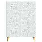vidaXL Buffet Blanc 66 x 34 5 x 90 cm Bois d'ingénierie