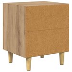 vidaXL Armoire de lit avec tiroir chêne artisanal 40 x 35 x 47.5 cm