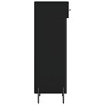 vidaXL Armoire à chaussures noir 30x35x105 cm bois d'ingénierie