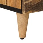 vidaXL Meuble TV Naturel 70 x 33 x 46 cm Bois de mangue massif