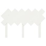 vidaXL Tête de lit Blanc 122 5x3x80 5 cm Bois massif de pin