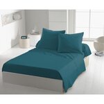 2 taies d'oreiller microfibre 82 g - 63 x 63 cm - Bleu canard