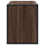 vidaXL Meuble TV chêne marron 100x31x39 5cm bois d'ingénierie et métal