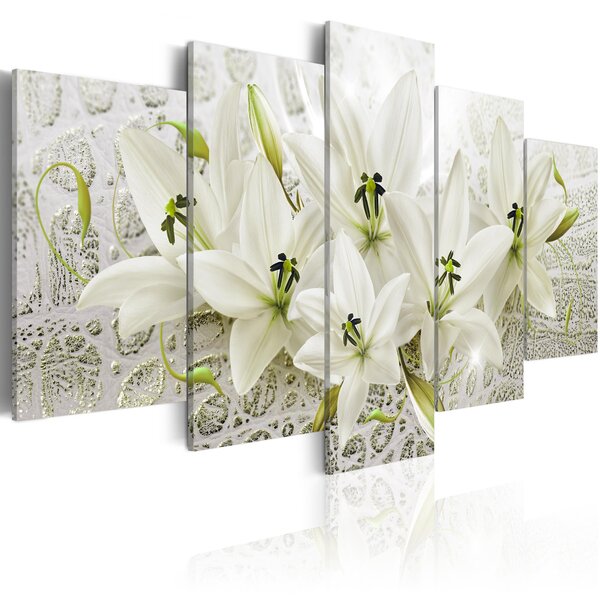 Tableau - unique flowers l x h en cm 100x50