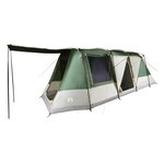 vidaXL Tente de camping tunnel 4 personnes vert imperméable