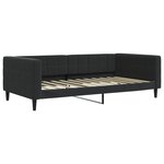 vidaXL Lit de jour avec matelas noir 100x200 cm velours