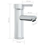 vidaXL Lavabo encastré avec robinet 61x39x18 cm céramique blanc