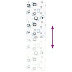 vidaXL Store enrouleur de douche 80x240 cm largeur du tissu 76 cm