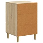 vidaXL Cabinet de chevet avec tiroir Chêne Sonoma 43 x 41 x 66 5 cm