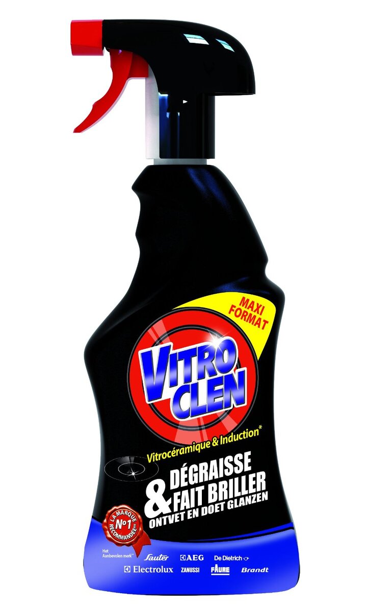 Spray de 450 ml Nettoyant vitrocéramique et induction Maxi format VITROCLEN  - La Poste