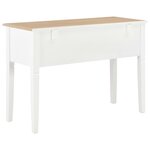 vidaXL Bureau Blanc 109 5 x 45 x 77 5 cm Bois