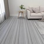 vidaXL Dalles de plancher autoadhésives 20 Pièces PVC 1 86 m² gris clair