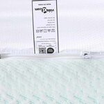 vidaXL Coussins de Matelas Blanc et vert 200 x 200 cm