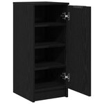 vidaXL Cabinet à chaussures avec étagère Chêne noir 29 5 x 35 x 70 cm