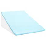 vidaXL Coussin pour les jambes Uni Blanc 60 x 50 x 30 cm