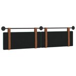 vidaXL Tête de lit suspendue Vert foncé PU antique